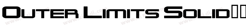 Outer Limits Solid字体转换